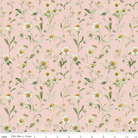 Daisies in Blush - Love Me More by Riley Blake Fabrics