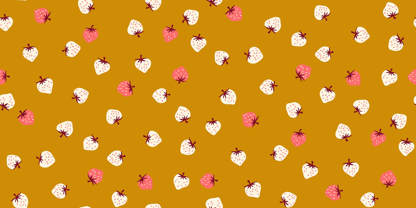 Strawberry Toss in Butterscotch by Kimberly Kight of Ruby Star Society