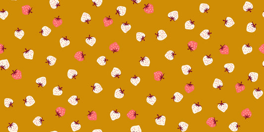 Strawberry Toss in Butterscotch by Kimberly Kight of Ruby Star Society