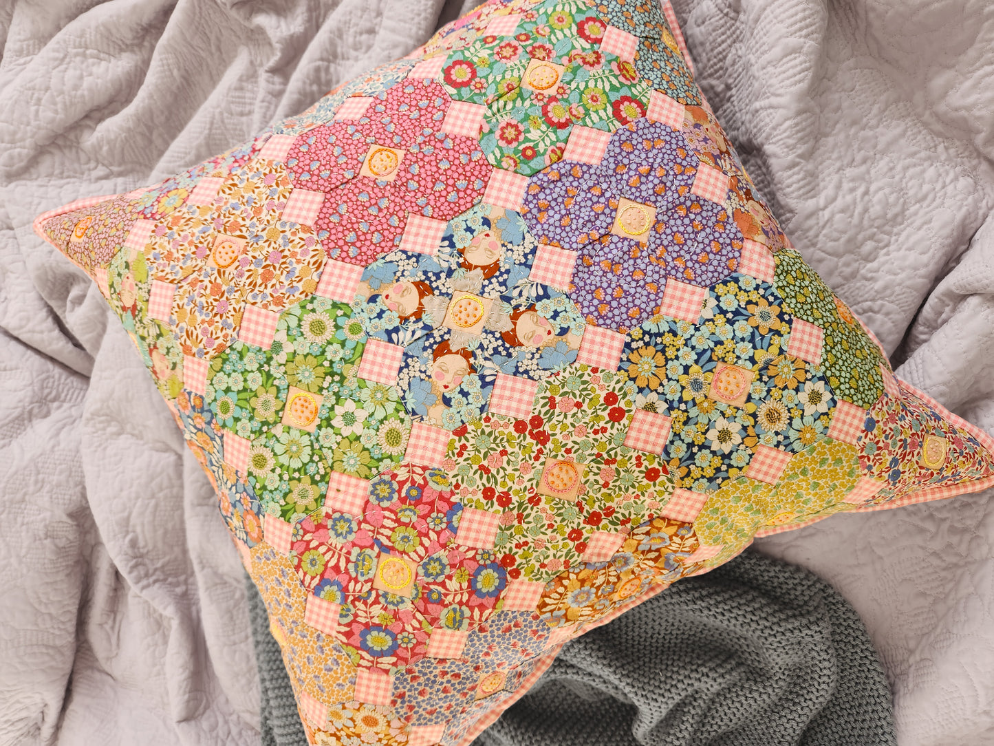 Idyllic Bloom Cushion by Lilabelle Lane Creations Downloadable PDF with SVG Files
