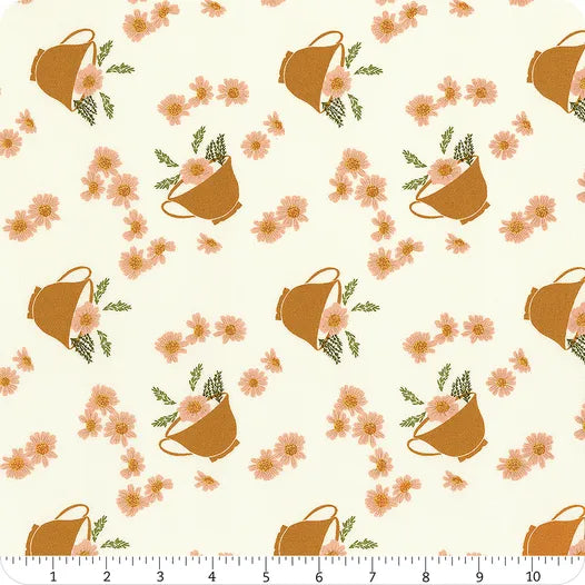 Frivolity  -  Daisy Tea -  Porcelain -  MODA Fabrics