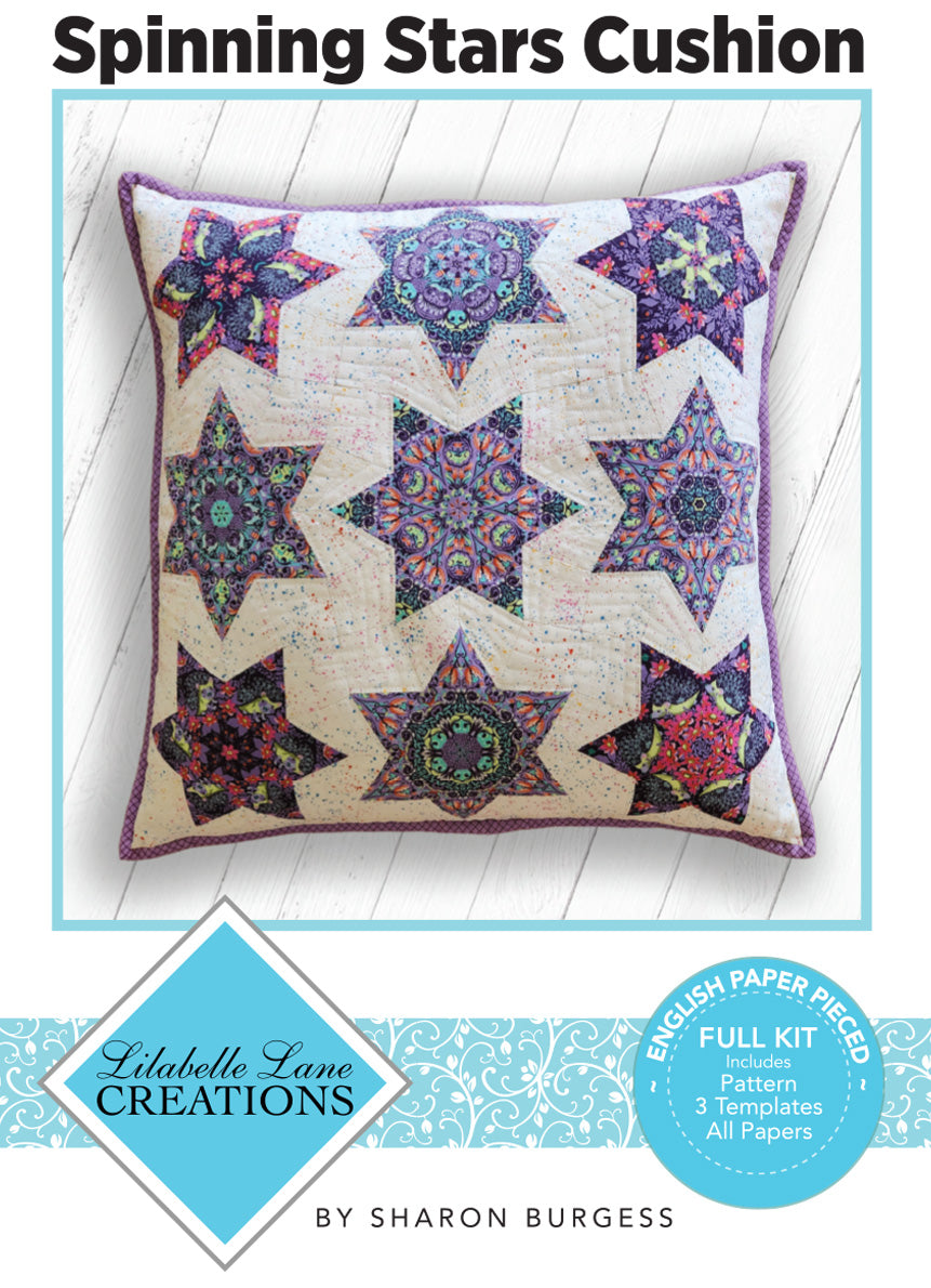Spinning Stars CUSHION by Lilabelle Lane Creations