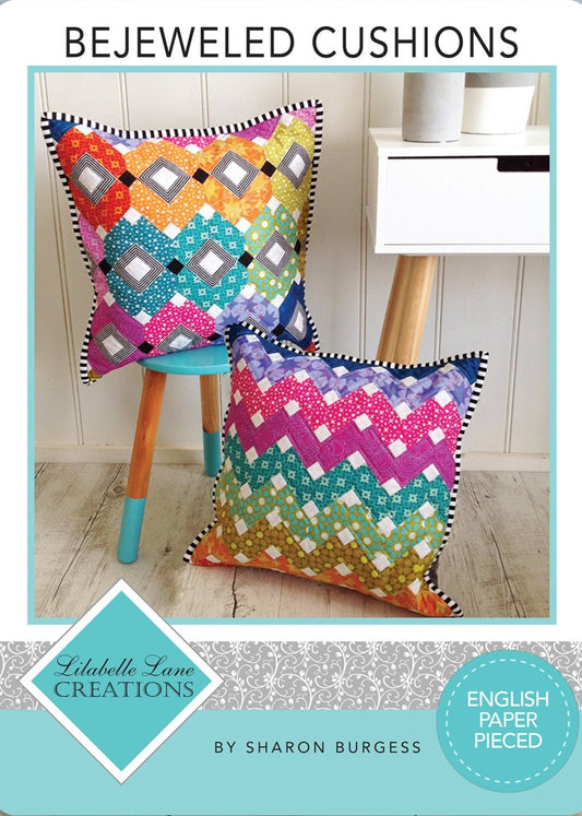 Bejeweld Cushion EPP Pattern by Lilabelle Lane Creations