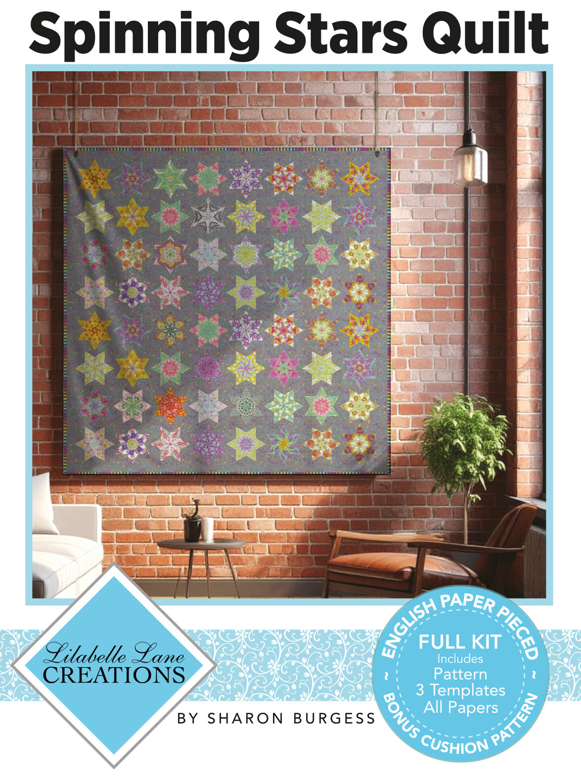 Spinning Stars Quilt by Lilabelle Lane Creations