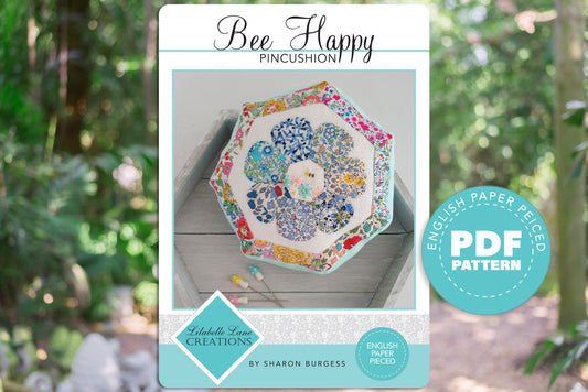 Bee Happy Pincushion - Downloadable PDF