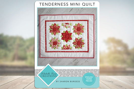 Tenderness MINI Quilt by Lilabelle Lane Creations - Exclusive Shapes, English Paper Piecing Pattern PDF Creative Card