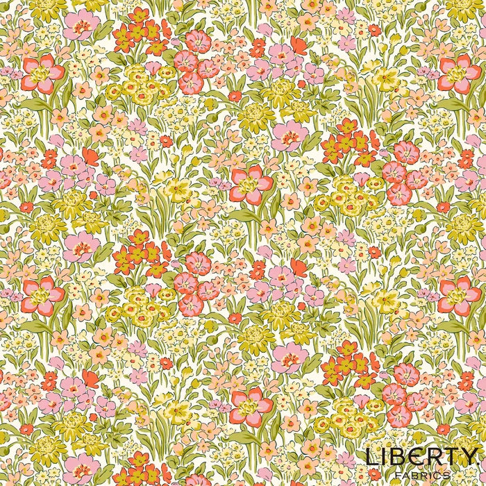 Blooming Flowerbed in Green - Garden Party by Liberty