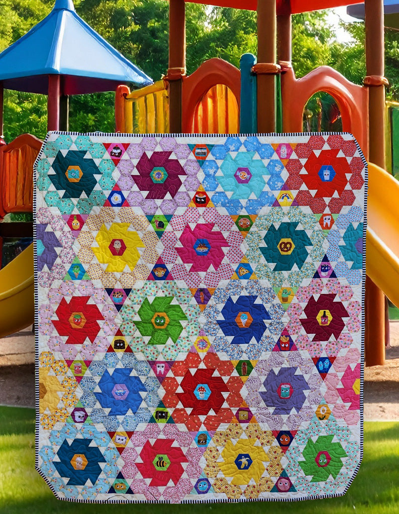 Giggle & Whirl - I Spy Quilt by Lilabelle Lane Creations
