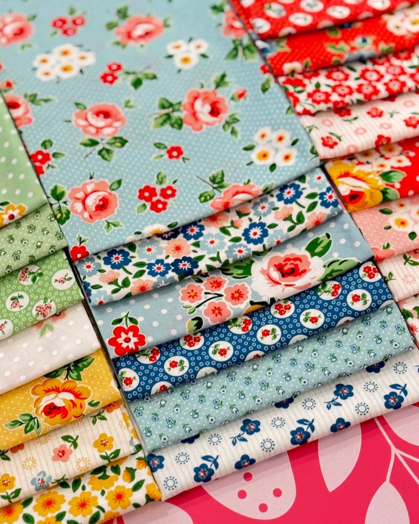 Flower Market 22pc Fat Quarter Bundle by Elea Lutz for Poppy Cotton