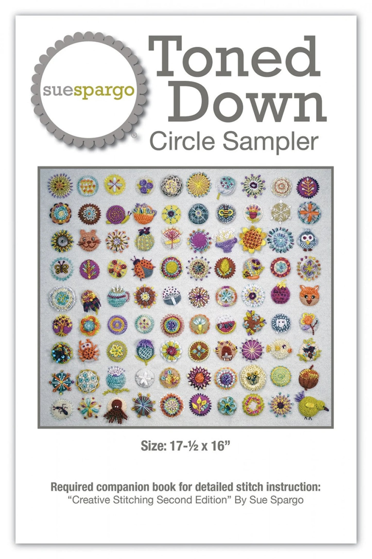 Toned Down Circle Sampler by Sue Spargo - Starter Kit