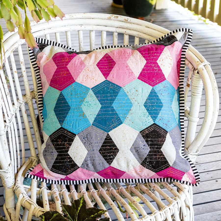 Brilliance Cushion Downloadable PDF English Paper Pieced Pattern with SVG Download for Brother Scan N Cut or Cricut Machines