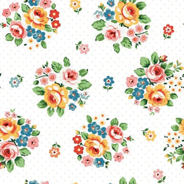 Market Bouquet - Flower Market by Elea Lutz for Poppy Cotton