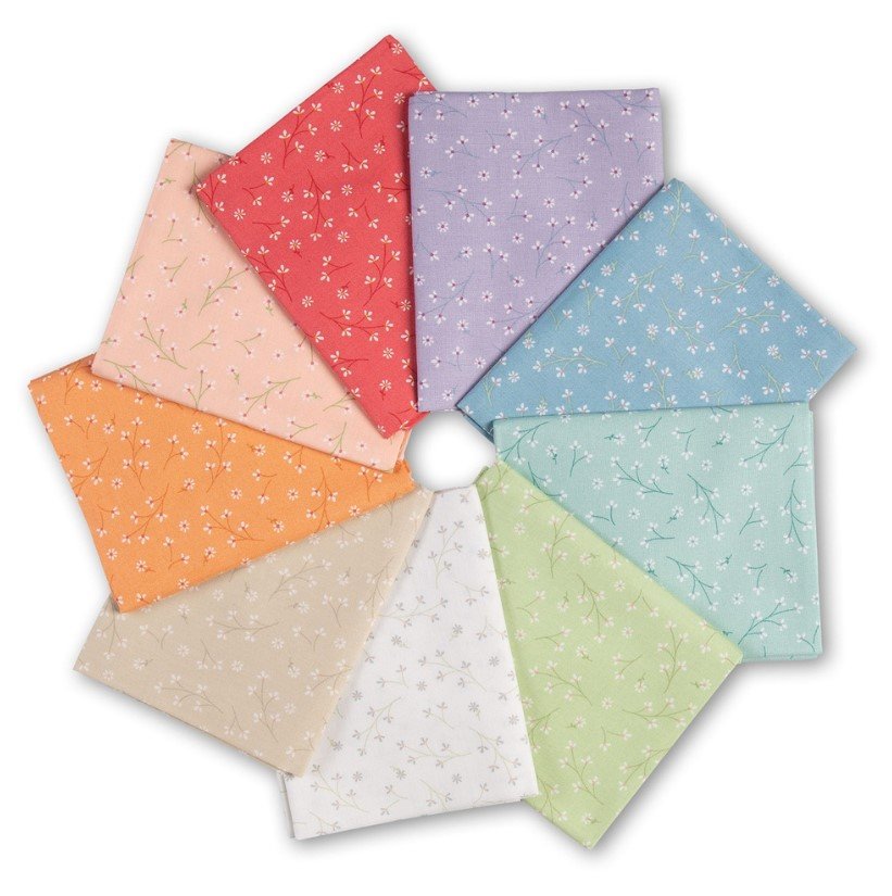 Pretty Petals 9pc Fat Quarter Bundle by Maywood Studio