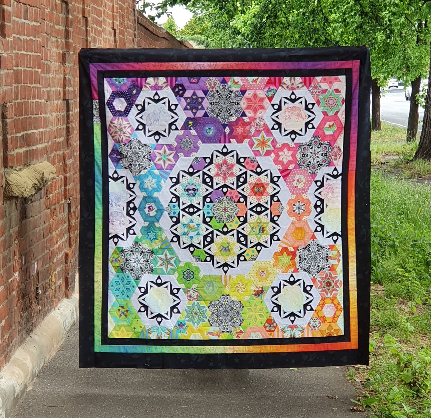 Dream Catcher Quilt by Lilabelle Lane Creations -English Paper Piecing PDF Pattern + SVG Download for Brother Scan N Cut or Cricut Machines