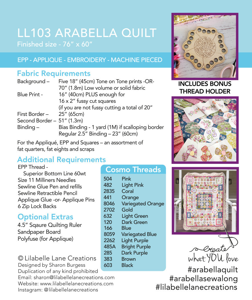 Arabella Quilt by Lilabelle Lane Creations