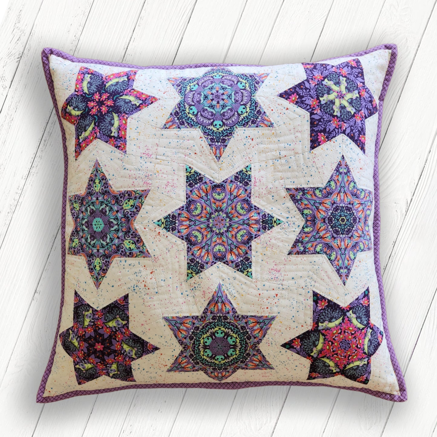 Spinning Stars CUSHION by Lilabelle Lane Creations