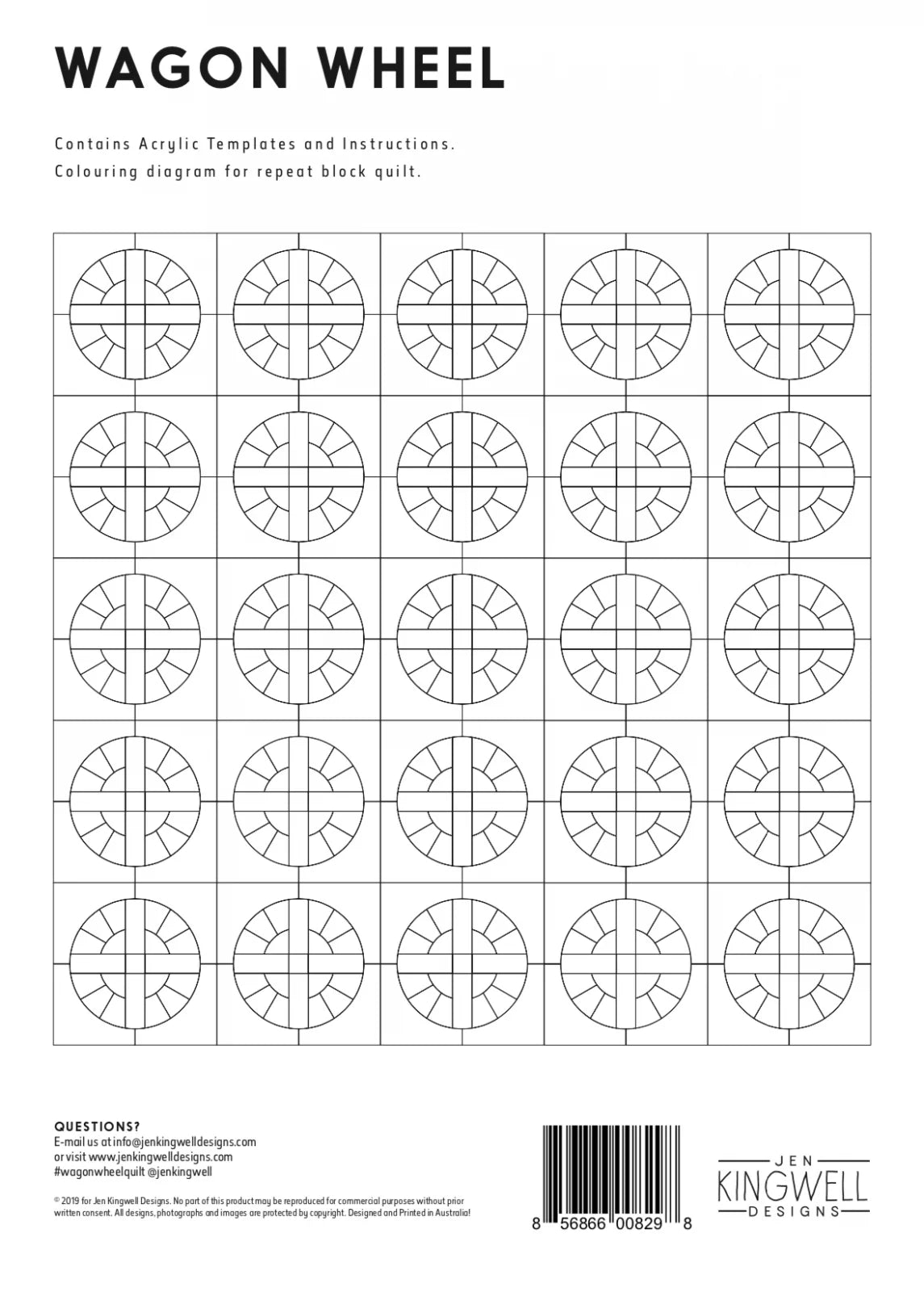 Wagon Wheel Tempters by Jen Kingwell